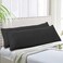 EVOLIVE Soft Brushed Premium Microfiber Body Pillow Cover 21"x54" Pillowcases with Zipper Closure Set of 2 (Body Pillow Cover 21"x54" Pack of 2, Black.