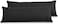 EVOLIVE Soft Brushed Premium Microfiber Body Pillow Cover 21"x54" Pillowcases with Zipper Closure Set of 2 (Body Pillow Cover 21"x54" Pack of 2, Black.