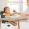 Toogel Hook On High Chair with Removable Dining Tray,Folding Portable Clip on Table High Chair,Baby Chair with Storage Bag for Indoor/Outdoor, Black.