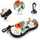 ZAXMEY Sunglasses Soft Case with Carabiner Ultra Light Neoprene Zipper Eyeglass.