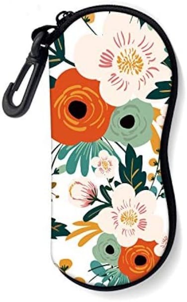 ZAXMEY Sunglasses Soft Case with Carabiner Ultra Light Neoprene Zipper Eyeglass.