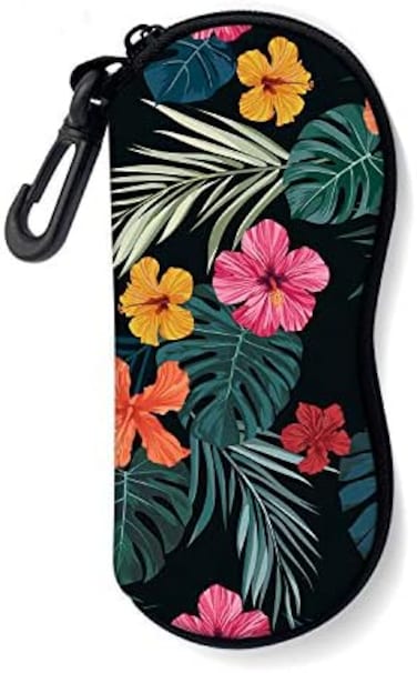 ZAXMEY Sunglasses Soft Case with Carabiner Ultra Light Neoprene Zipper Eyeglass.