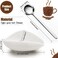 CHENGU 4 Pieces Coffee Spoon Rest and Spoon Small Teaspoon Holder Ceramic Coffee Spoon Rest for Coffee Bar Coffee Stirrers Holder for Coffee Station Kitchen Accessories nice Present for Coffee Lovers.