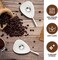 CHENGU 4 Pieces Coffee Spoon Rest and Spoon Small Teaspoon Holder Ceramic Coffee Spoon Rest for Coffee Bar Coffee Stirrers Holder for Coffee Station Kitchen Accessories nice Present for Coffee Lovers.
