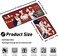 OUXIOAZ Chef Kitchen Rugs and Non Skid Washable Absorbent Microfiber Kitchen Mat for Floor, Kitchen Mat Set of 2 Red Kitchen Decor Stain Resistant 17"x47"17"x30".