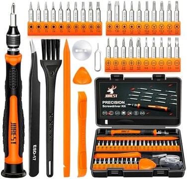 Jorest 33Pcs Precision Screw Driver Set, Tool Kit with Security Torx T5 T6 T8 T9, Triwing Y00, Star P5, etc, Repair for Laptop, Switch, PS4, Xbox, MacBook, iPhone, Ring Doorbell, Watch, Glasses, etc.