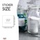 v2croft 144 PCS Minimalist Laundry Room Labels Set, Water/Oil Resistant Stickers for Linen Closet Home Bathroom and The Beauty Organization（White.