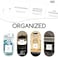 v2croft 144 PCS Minimalist Laundry Room Labels Set, Water/Oil Resistant Stickers for Linen Closet Home Bathroom and The Beauty Organization（White.