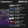 مقبض ناقل الحركة SHIFTIN لسيارات لكزس ES GS GX و NX RC RX 200t 300 350 3450h 450hL 350L (نمط جلد أحمر دائري / ألياف كربونية).