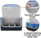 Trunab Game Disc Case Hold Up to 24 Discs, Portable Storage Bag Gaming Disk Organizers, Compatible with Xbox 360/Xbox One/Xbox Series X/S/PS4/PS4 Pro/PS3/PS5, Blue (Patent Design.