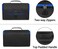Trunab Game Disc Case Hold Up to 24 Discs, Portable Storage Bag Gaming Disk Organizers, Compatible with Xbox 360/Xbox One/Xbox Series X/S/PS4/PS4 Pro/PS3/PS5, Blue (Patent Design.