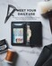 VULKIT Men's Wallet and Card Holder with Leather Slots Credit Card Holder Anti Hack Metal Pop Up Case.
