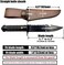 COHOMELARS Straight Knife Sheath Fits up to 6. 5'' Blade,Hunting Fixed Blade Leather Knife Holster Brown.