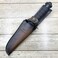 COHOMELARS Straight Knife Sheath Fits up to 6. 5'' Blade,Hunting Fixed Blade Leather Knife Holster Brown.