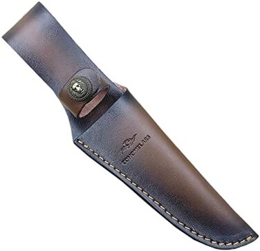 COHOMELARS Straight Knife Sheath Fits up to 6. 5'' Blade,Hunting Fixed Blade Leather Knife Holster Brown.
