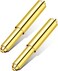 Shappy 2 Pieces Toilet Paper Holder Roller Replacement Plastic Spring Loaded (Gold.