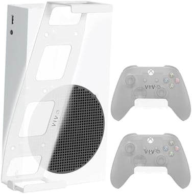VIVO Steel Wall and Under Desk Mount Bracket Designed for Xbox Series S Gaming Console, Horizontal and Vertical Display, Open Design, White, Mount-XSSU1 [xboxseriesx]&hellip;.
