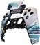 eXtremeRate The Great Wave Touchpad Front Housing Shell Compatible with ps5 Controller BDM-010, DIY Replacement Shell Custom Touch Pad Cover Faceplate Compatible with ps5 Controller.