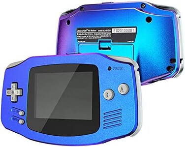 eXtremeRate IPS Ready Upgraded Chameleon Purple Blue Replacement Shell Full Housing Cover Buttons for Gameboy Advance GBA - Compatible with Both IPSStandard LCD - ConsoleIPS Screen NOT Included.