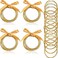 Kigeli 20 Pcs Glitter Jelly Bangles Bracelets Set for Buddha, Glitter Filled Jelly Gold Buddha Bracelets for Summer Women Birthday, Mother's Day, Bridal Wedding Party.