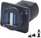 QIANRENON Dual USB 3. 0 D Panel Mount Solderless Connector, USB 3. 0 Female to Female Coupler Socket Panel Mount Pass Through Adapter. Fixed Panel Front and Rear Straight USB Extender.
