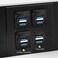QIANRENON Dual USB 3. 0 D Panel Mount Solderless Connector, USB 3. 0 Female to Female Coupler Socket Panel Mount Pass Through Adapter. Fixed Panel Front and Rear Straight USB Extender.