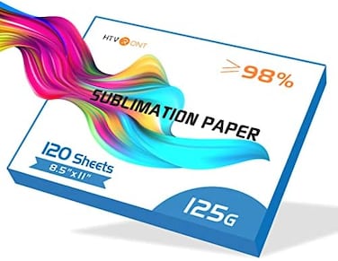 HTVRONT Sublimation Paper 8. 5 x 11 Inch - 120 Sheets Easy to Transfer Sublimation Paper for T-shirts, Tumblers, Mugs (A4.
