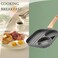 justup Frying grill pan, nonstick 3-in-1 grill pans divided egg pan skillet heat resistant handle 3 section mini pancake pan for breakfast, egg,bacon and burgers (3 section.