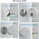 Teccle Wall Mount for Nest Temperature Thermostat Sensor 2 Pack No Hole Needed - Stainless Steel Bracket Plate for Google Nest Temperature Sensor - Mount to Any Smooth and Dry Surface.