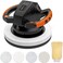 THINKWORK Buffer Polisher,10 Inch Car Polisher Sets with 4 Buffing and Polishing Bonnets,6 Variable Speed 1500-3600 RPM,Double Handle, Ideal for Car Waxing.
