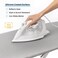SAVUK Ironing Board Covers and Pad with Wide Long Size, Adjustable Elastic Edge Fit, Heat Reflective, Fits Board 140 x 45, 130 x 50 or 140 x 50 Cover Measure 55x150 cm/21"x59" Grey 2XL.