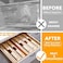 SpaceAid WrapNeat 3 in 1 Wrap Organizer with Cutter and Labels, Plastic Wrap, Aluminum Foil and Wax Bamboo Dispenser for Kitchen Storage Organization Holder for 12" Roll (Natural.