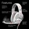 Epos H6 Pro White - Open Acoustic Gaming Headset With Mic Lightweight Headband ComfortableDurable Design, Xbox Headset, Ps4 Ps5 Accessories Wireless (White, Wired.