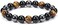 Jovivi Hematite Black Obsidian Tiger Eye Stone Bracelets for Men Women 10mm Natural Round Gemstone Beads Beaded Healing Crystal Bracelet for Protection, Good Luck.