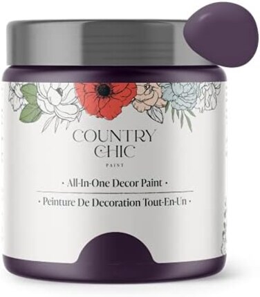 Country Chic Paint Chalk Style - for Furniture, Home Decor, Crafts - Eco-Friendly - All-in-One - No Wax Needed (Pint (16 oz, Opulence.