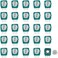 Onyehn Trimmer Potentiometer Sensor,Thumb Stick Analog Joystick Gasket Repair Parts for Xbox One,PS3,PS4 Switch Pro Controllers(25 Pack.