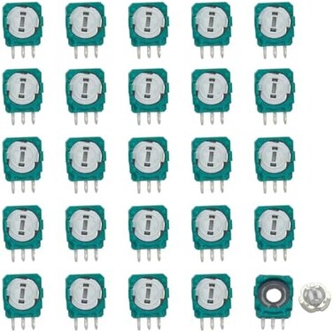 Onyehn Trimmer Potentiometer Sensor,Thumb Stick Analog Joystick Gasket Repair Parts for Xbox One,PS3,PS4 Switch Pro Controllers(25 Pack.