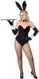 Zhanmai Bunny Costume Set Including Bunny Ear Headband, Collar Bow Tie, Cuffs, Long Gloves and Bunny Rabbit Tail Accessory for Christmas Easter Cosplay Costume Party.