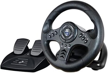 Subsonic Superdrive - SV450 Racing steering wheel with pedal and paddle shifters for Xbox Serie X/S, Switch, PS4, Xbox One, PC (programmable for all games(Xbox Series X.