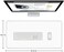 Dapesuom Large Gaming Mouse Pad, Extended Mousepad with Stitched Edges, Water Resist Keyboard Pad with Non-Slip Base, Big XXL Mousepad Desk Mat for Gamer, Laptop, Office, 31. 5x15. 7in, Ivory White.