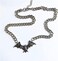 KURTCB Bat Necklace Gothic Punk Cool Heavy Chain Choker Animal Wing Pendant Necklace for Women Girls Halloween Jewelry.