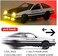سيارة BDTCTK 1/20 Toyota AE86 Initial D النموذجية، سيارة لعبة من سبائك الزنك تعمل بالسحب للخلف مع صوت وضوء هدية للأطفال الأولاد والبنات (أسود).