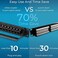 Rapink 24 Port Cat6 Patch Panel with Inline Keystone 10G Support, Pass-Thru Coupler UTP 19-Inch, Removable Back Bar, 1U Network for Cat6, Cat5e, Cat5 Cabling.