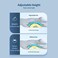 RESTCLOUD Adjustable Memory Foam Back Support Pillow for Lower Back Pain Relief, Back Pillow for Sleeping, Lumbar Support Pillow for Bed and Chair.