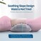 RESTCLOUD Adjustable Memory Foam Back Support Pillow for Lower Back Pain Relief, Back Pillow for Sleeping, Lumbar Support Pillow for Bed and Chair.