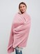 BlueHills Travel Blanket Pillow in Mini Soft Case Premium Plush Airplane Blanket in Soft Bag Compact Pack with Luggage Belt and Backpack Clip - Dusty Rose Pink M02.