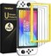 iVoler Pack of 4 Tempered Glass Compatible with Nintendo Switch OLED Model 7 Inch Model 2021, with Free Installation Kit, Screen Protector &ndash; 9H Glass &ndash; Scratch-Resistant &ndash; Bubble-Free.