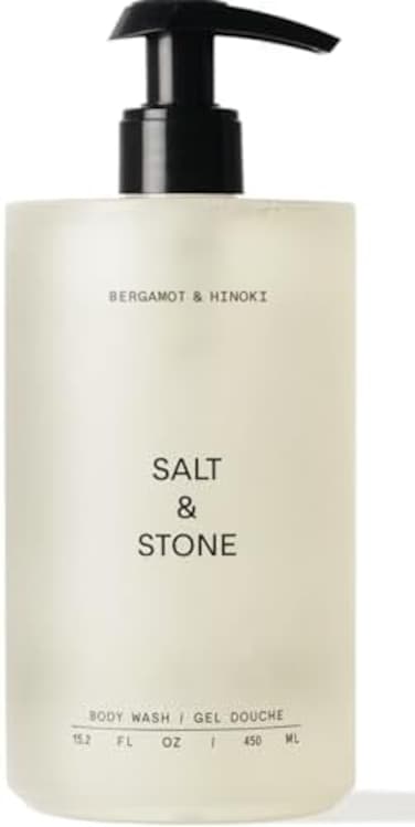 Salt &amp; Stone SALTSTONE Antioxidant-Rich Body Wash - BergamotHinokiCleanse, NourishSoften Skin with NiacinamideHyaluronic AcidFree From Parabens, SulfatesPhthalates (15. 2 fl oz.