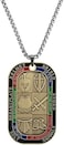 HillSpring Put On The Full Armor of God Tag, Stainless Steel Pendant Necklace, Stainless Steel, No Gemstone.
