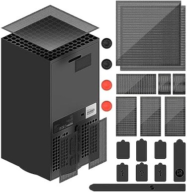 FYOUNG Dust Filter, PVC Cover Compatible with Xbox Series X Console Top and Back Protection - 2 Sets.